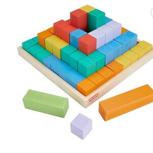 Fisher-Price Multicolor Wooden Block Set